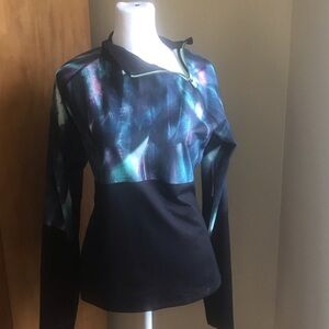 Fila Black and Multicolor Long Sleeve Top